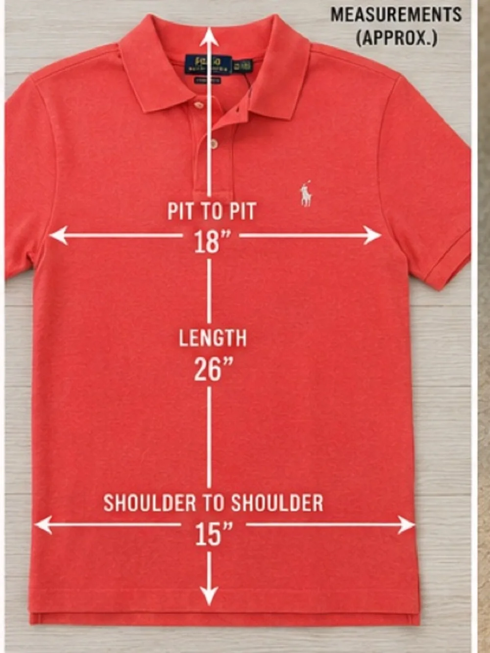 Polo Ralph Lauren Boys Classic Fit Polo Coral NWT Size L 14-16 100% Cotton